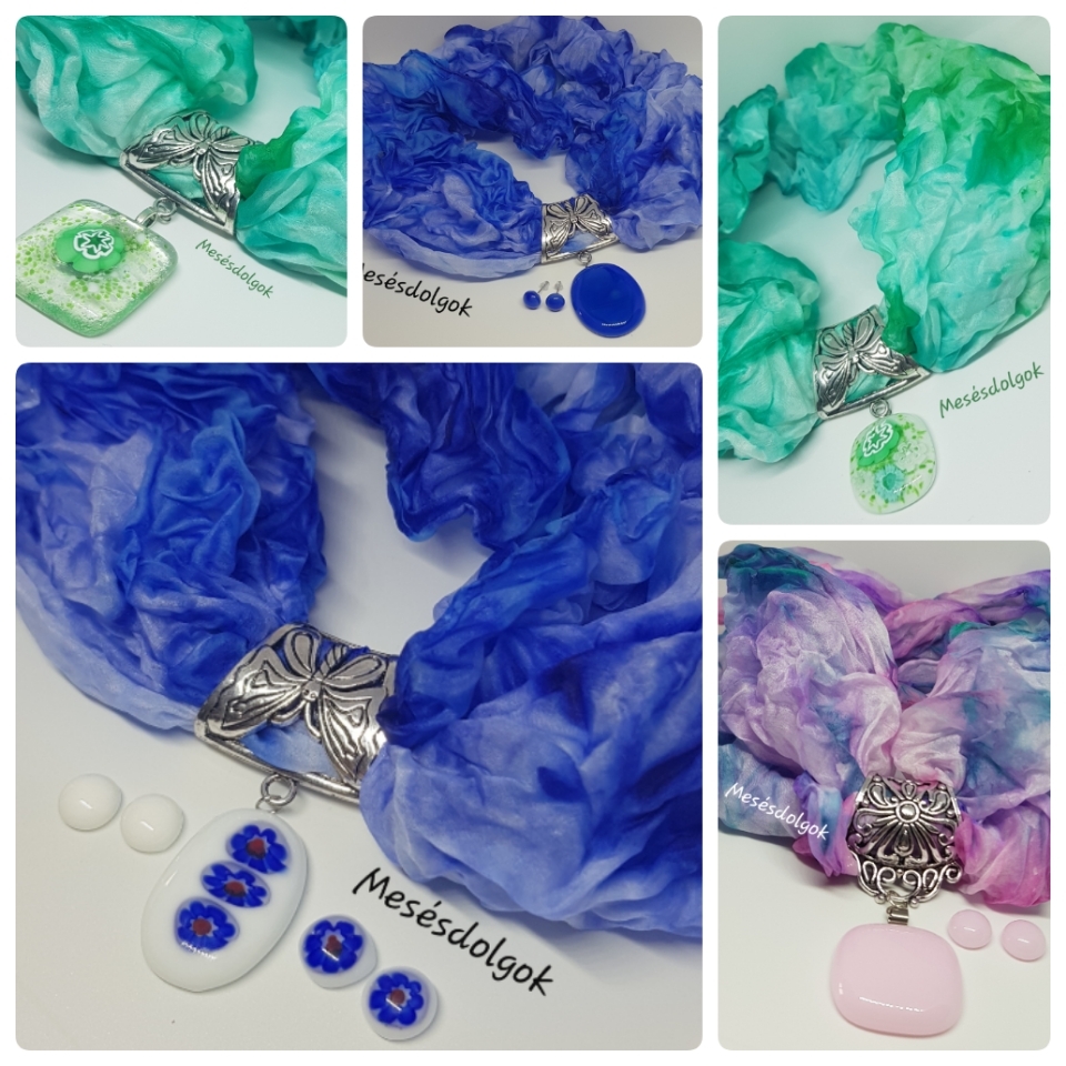 Selyem-és üvegékszer készítés