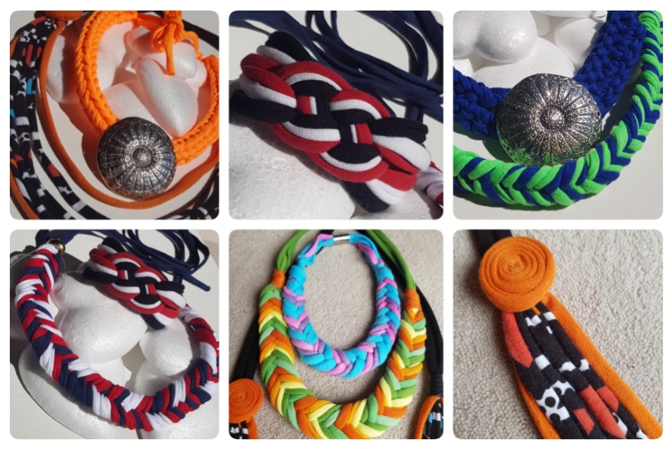 Pólófonalas újrahasznosító ékszerkészítés